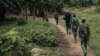 Molongo ya basoda ya mampinga ma Ekolo Congo Démocratique na mboka Mwenda, na rwnzori, Nord-Kivu, 23 sanza ya misato 2021 . Picha na ALEXIS HUGUET / AFP