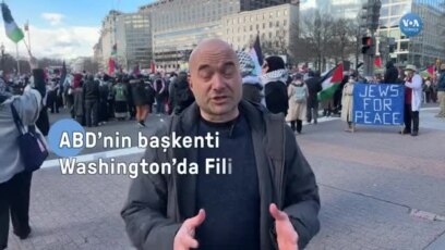 Washington'da Filistin'e destek gösterisi