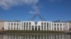 Clear skies above Australia's Federal Parliament, Canberra, May 8, 2012.