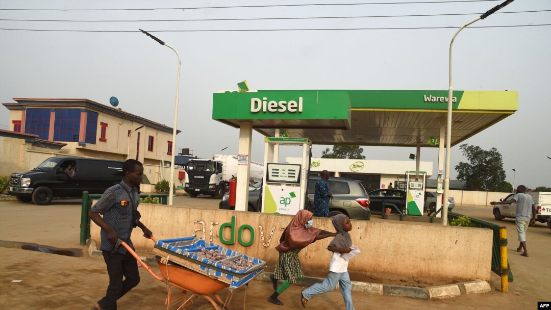 Kituo cha mafuta ya dizeli katika jimbo la kusini mwa Nigeria la Ogun.