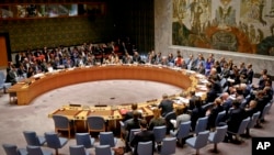FILE: The United Nations Security Council, Jan. 18, 2018 at U.N. headquarters. 