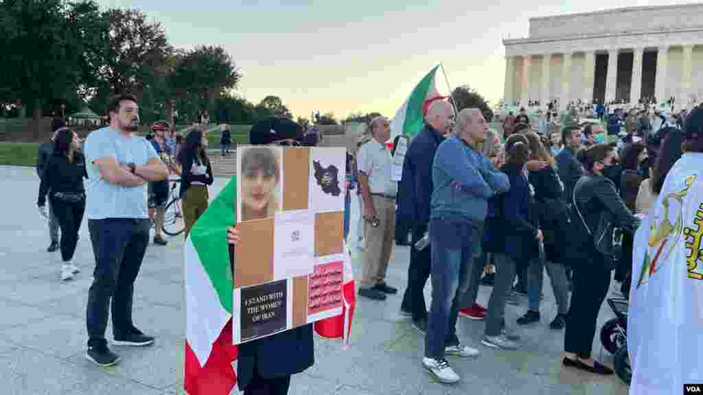تجمع ایرانیان مقیم واشنگتن در حمایت از اعتراضهای مردمی در ایران؛ جمعه ۲۳ سپتامبر