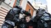 RUSSIA – Law enforcement officers detain a man after a rally demanding authorities allow opposition candidates to run in the upcoming municipal election in Moscow, Russia August 10, 2019.