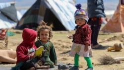 عکس آرشیف از یک کمپ بیجاشدگان داخلی در افغانستان
