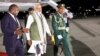 India's Prime Minister Narendra Modi is greeted by Papua New Guinea's Prime Minister James Marape at Jackson International Airport, at Papua New Guinea May 21, 2023. Papua New Guinea government/Handout via REUTERS
