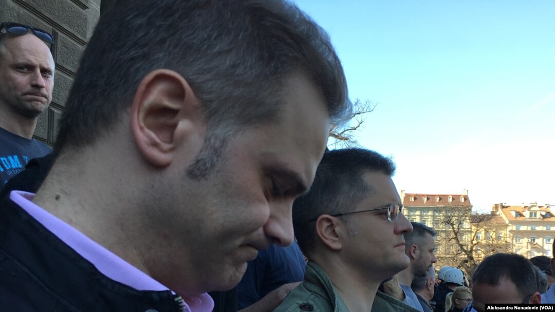 Lideri opozicije Borko Stefanović i Vuk Jeremić, Savez za Srbiju, Foto: VOA