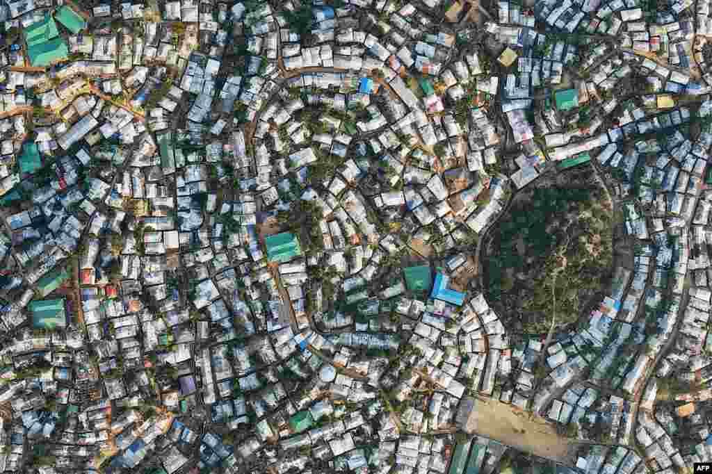 The Kutupalong camp for Rohingya refugees is pictured in Ukhia, Cox's Bazar, Bangladesh, in this aerial picture.