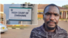 Journalist Blessed Mhlanga, speaks to reporters in Harare, Zimbabwe, in October, 2022. (Columbus Mavhunga/VOA)