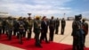 Chinese President Xi Jinping inspects the guard of honour soon after arrival at Harare International Airport. (Photo: Irwin Chifera)