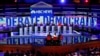 Wagombea urais wa chama cha Demokrat kutoka kushoto meya wa New York City Bill de Blasio, Tim Ryan, D-Ohio, waziri wa makazi wa zamani na maendeleo ya miji Julian Castro, Seneta Cory Booker, D-N.J., Seneta. Elizabeth Warren, D-Mass., Mwakilishi wa zamani waTexas Beto O’Rourke, Seneta Amy Klobuchar, D-Minn., Mwakilishi Tulsi Gabbard, D-Hawaii, Gavana. Jay Inslee, na Mwakilishi wa zamani wa Maryland John Delaney wakiwa makini kusikiliza kabla ya kuanza mdahalo uliosimamiwa na kituo cha televisheni cha NBC News katika kituo cha Adrienne Arsht Center, Jumatano, Juni 26, 2019, Miami. (AP Photo/Wilfredo Lee)
