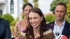 New Zealand Prime Minister Jacinda Ardern addresses the media in Ratana, New Zealand, Jan. 24, 2023.