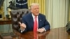 US President Donald Trump speaks after signing executive orders in the Oval Office of the White House in Washington, DC on March 6, 2025.