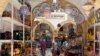 Russian tourists are seen shopping at the old medina in Sousse, Tunisia, Sept. 30, 2017.