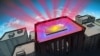 This illustration shows a coated panel reflecting incoming sunlight (yellow area) that would otherwise heat the building. It then sends heat from inside the structure into space as infrared radiation (reddish rays). 