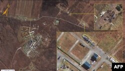 Сделанный со спутника снимок учебного центра вблизи Хабаровска, где проходят обучение северокорейские военные. Снимок сделан Национальной разведывательной службой Южной Кореи 16 октября 2024 г.