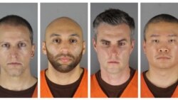 The police officers charged in connection with the in-custody death of George Floyd. From left: Derek Chauvin, J Alexander Kueng, Thomas Lane and Tou Thau.