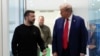 FILE - Umongameli Donald Trump lomongameli Volodymyr Zelenskyy wele-Ukraine e Trump Tower eNew York, Sept. 27, 2024. 