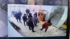 Pripadnici policija jutros su došli u prostorije Građanskih inicijativa u Beogradu (ustupljena fotografija)