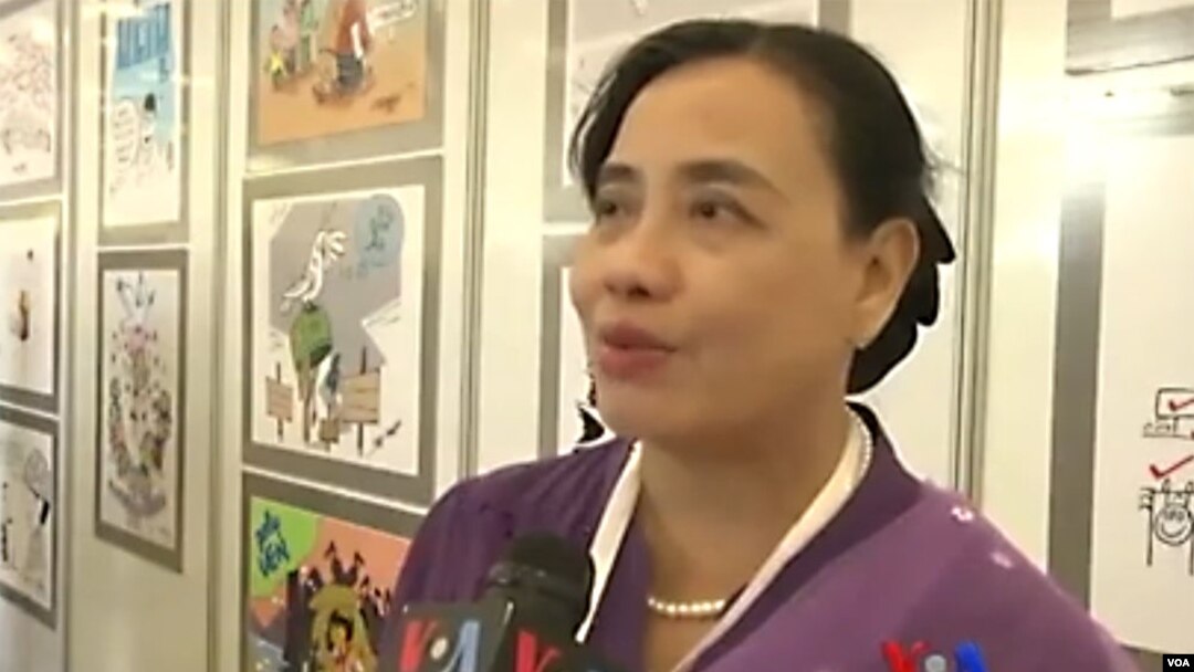 ရခိုင်ပြည်လွတ်မြောက်ရေးအဖွဲ့ (ALP) ဒုဥက္ကဋ္ဌ ဒေါ်စောမြရာဇာလင်း။ (မှတ်တမ်းရုပ်ပုံ)