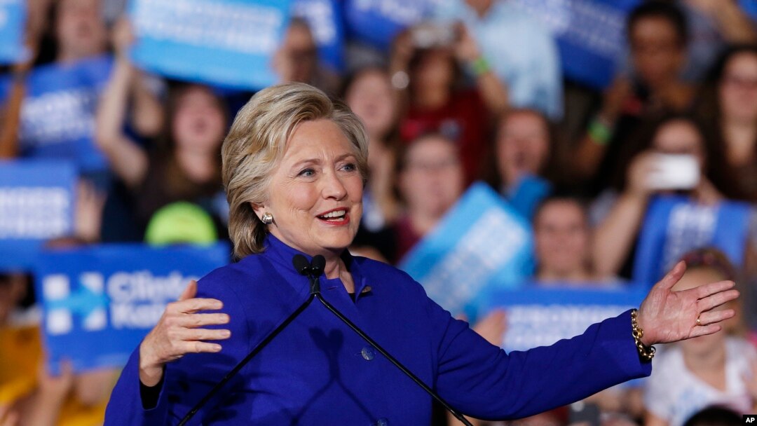 ဒီမိုကရက်တစ်ပါတီ သမ္မတလောင်း Hillary Clinton