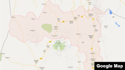 የትግራይ ክልል ካርታ /ከጉግል ማፕ የተገኘ/