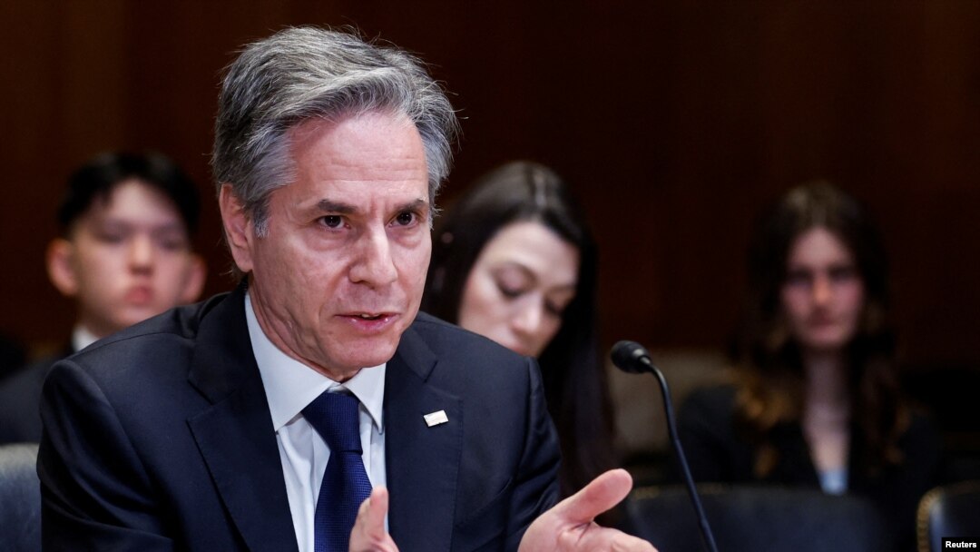 U.S. Secretary of State Blinken testifies testifies on President Biden's proposed budget request on Capitol Hill in Washington
