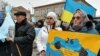 UKRAINE -- A rally dedicated to the Day of resistance of the Crimea. Henichesk (Kherson Oblast), 26Feb2019