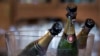 Champagne bottles in a bucket